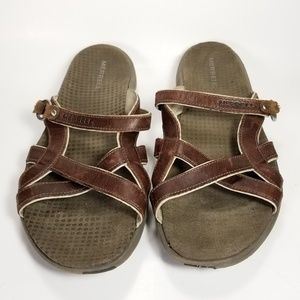 Merrell Brown Leather Sandals